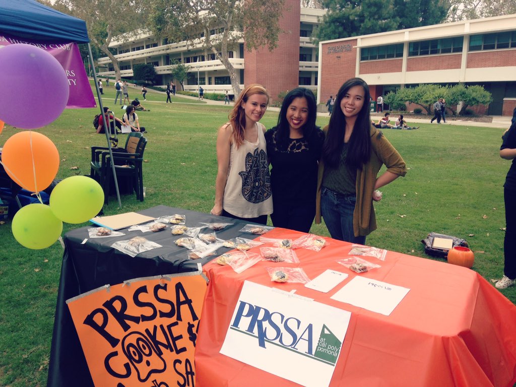 PRSSAatCPP's tweet photo. Thank you to everyone who helped with and stopped by our bake sale! #PRSSAatCPP #COMmunity https://t.co/8rJWnd7sRS