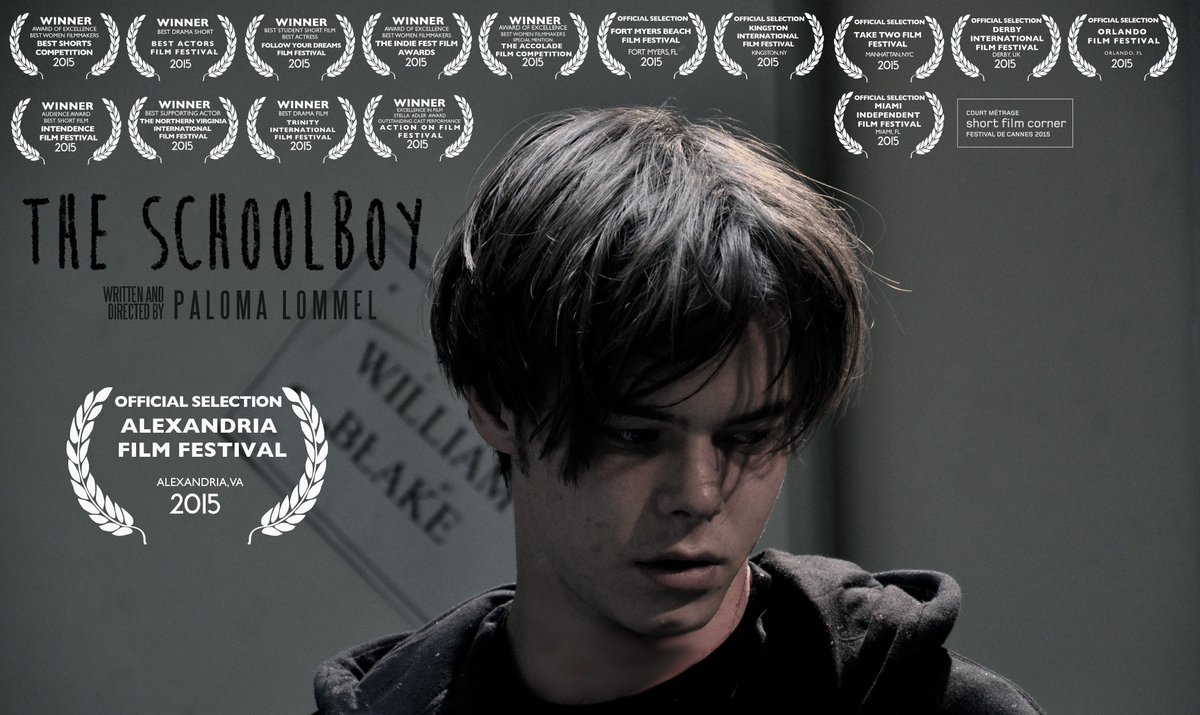 Thank you so much <a href="/alexfilmfest/">Alexandria FilmFest</a> for selecting my short film #TheSchoolboy, it screens at 10pm on the 07.11.2015 !