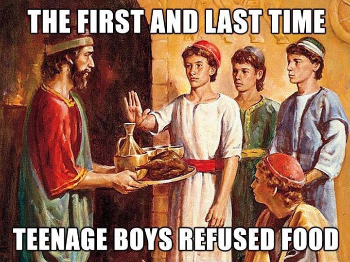 danielnth3lions's tweet photo. Thanks for the feast Nebuchadnezzar, but we'll just stick with veggies and water.
#rejected #jhp9 https://t.co/IPSkmfSOZ6