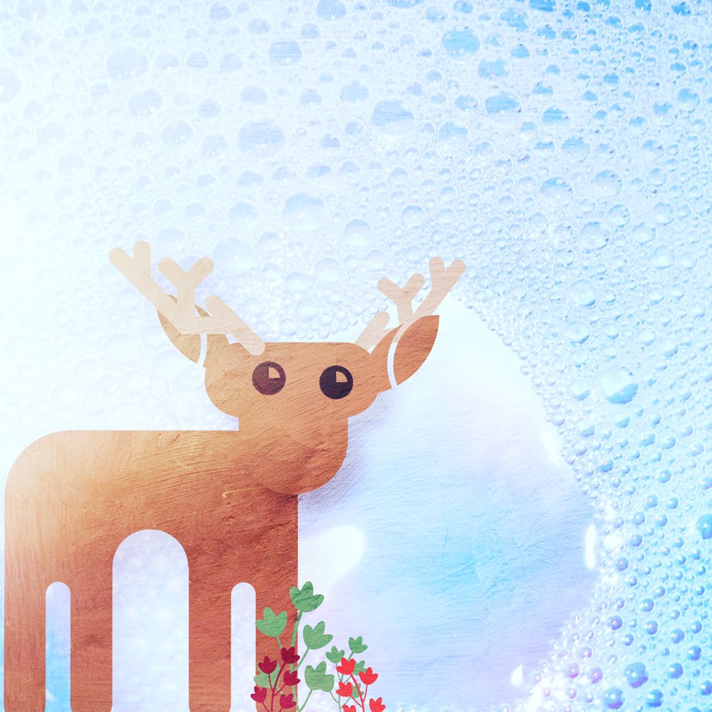 trippinginsand's tweet photo. I got bored so I made this reindeer. https://t.co/YO6Y0pFHLk