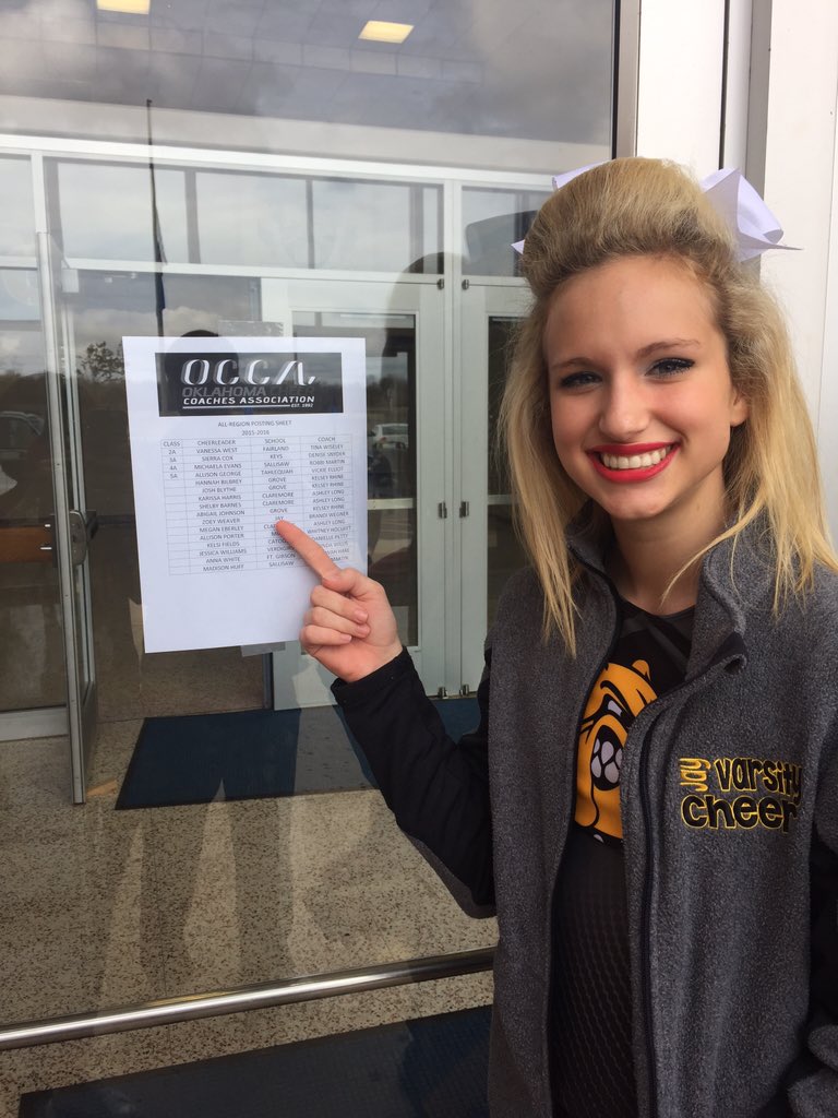 JayVarsityCheer's tweet photo. Congrats to our very own @weaver_zoey making All Region today #StateBound https://t.co/a1lsPO7nFH