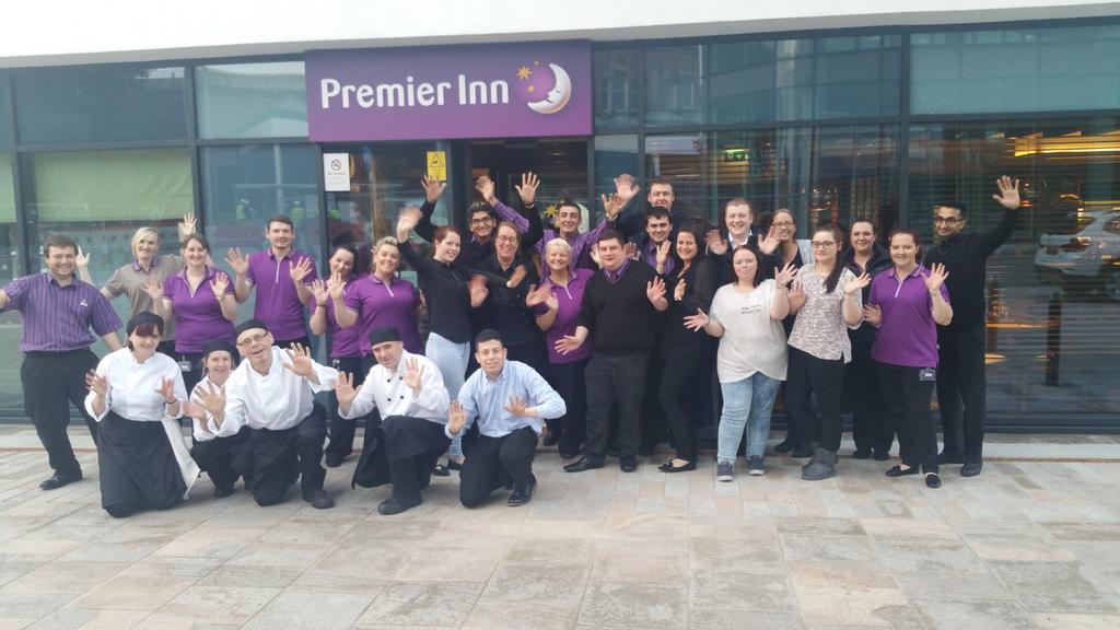 Team Blackburn Town Centre PI. 1 week until opening, £1750 raised for GOSH. They truly are #borntobepurple. Proud OM
