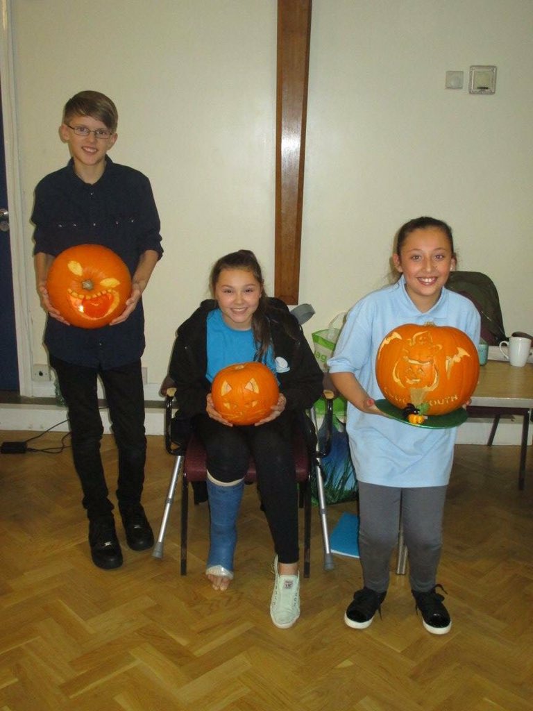 ClocYouth's tweet photo. Well done to all those who took part in our pumpkin competition, they were all amazing! #Halloween #pumpkin https://t.co/7f6s5T60vF