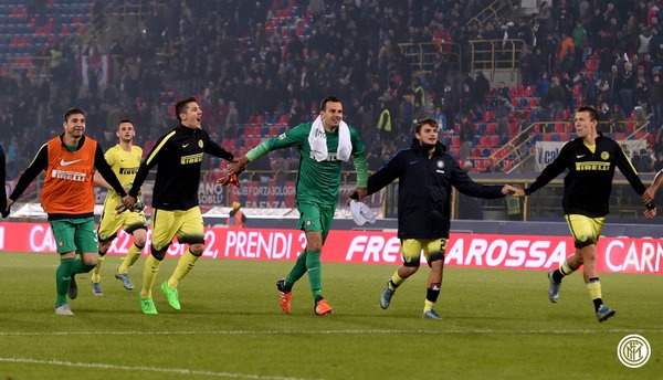 Inter_en's tweet photo. Relive the highlights from #BolognaInter at the Stadio Renato Dall'Ara photo by photo: https://t.co/YJidqfUaqQ #FCIM https://t.co/KUXS5mgXtE