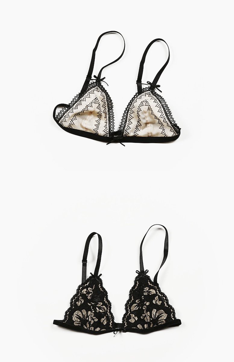 Youngandng's tweet photo. Two lovely, laced, triangle bras from our lingerie collection, now on sale on https://t.co/hfswq7EXsS #Youngandng https://t.co/aXF6tFxMeT