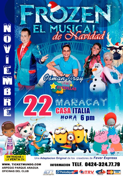 Elperiodiquito's tweet photo. Te invitamos al show de Frozen el musical de navidad presentado por @LATINMANAGEMENT https://t.co/1psiNXnYHb