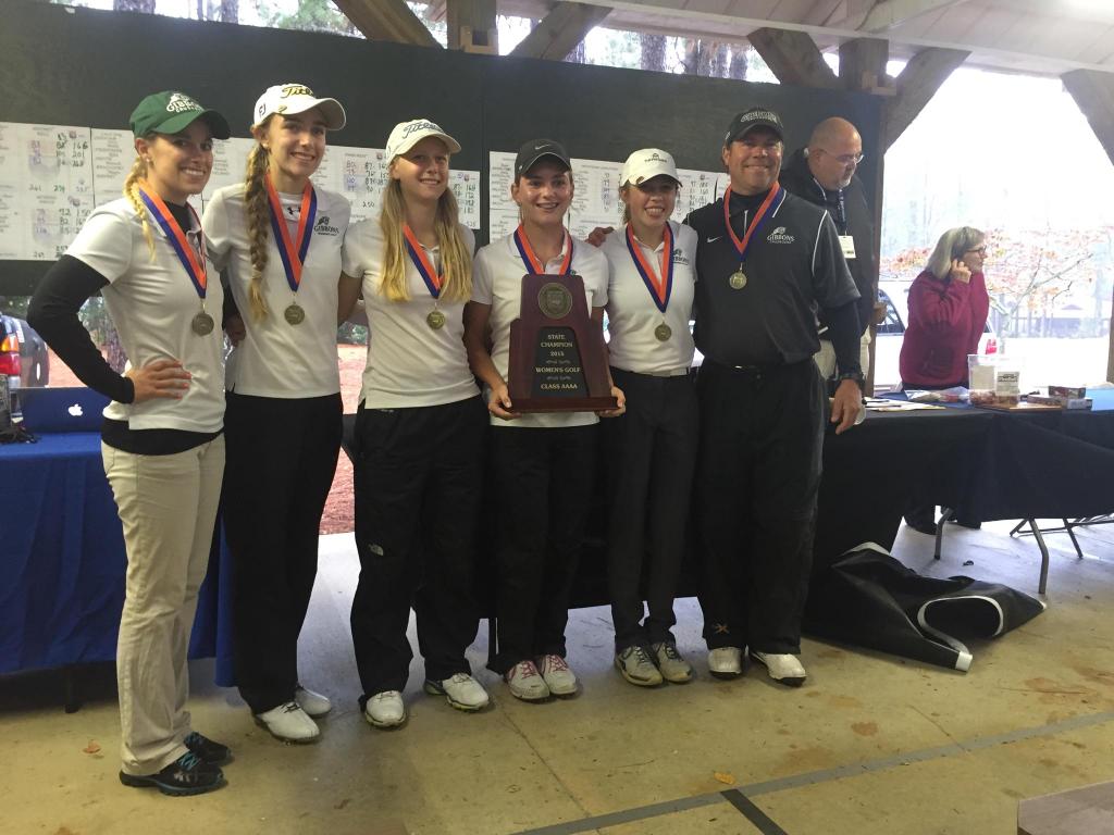GrexaGolf's tweet photo. @wgolf_cghsnc with the 4A State Championship trophy! #Congratulations #hangingtuff #@athleticscghsnc #crusaders https://t.co/AI5FRk1YEC