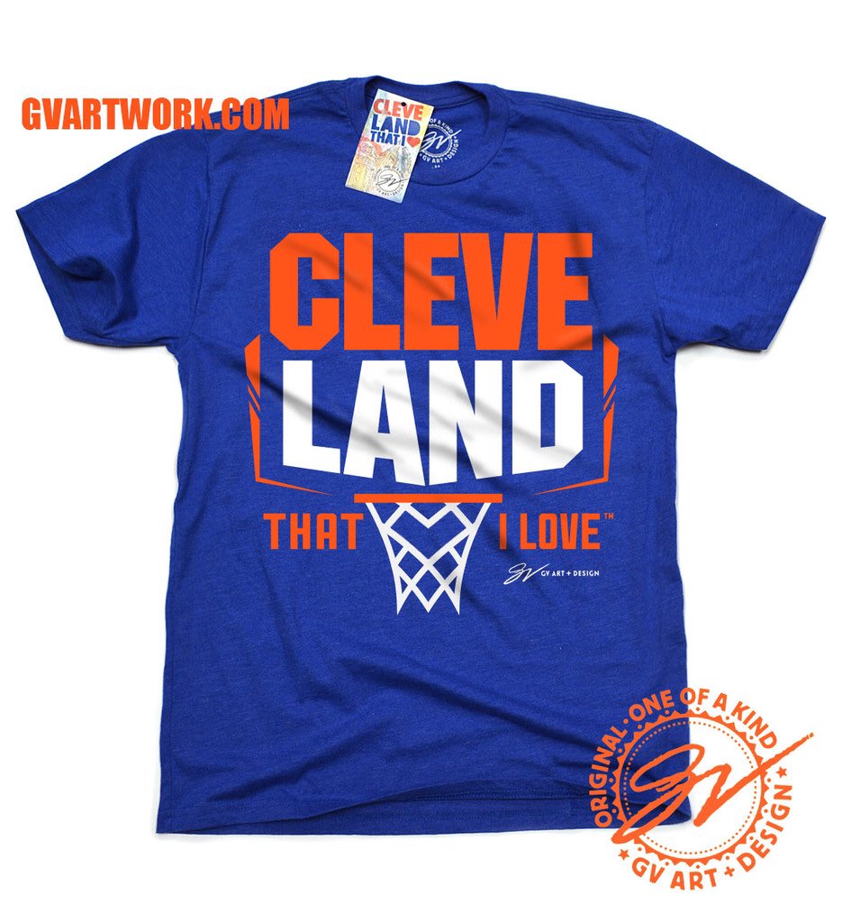 GVartwork's tweet photo. The season has begun! Perfect time to launch our new Cleveland That I Love tee! RT &amp; follow for a chance to win one! https://t.co/3KhOZMM4ls
