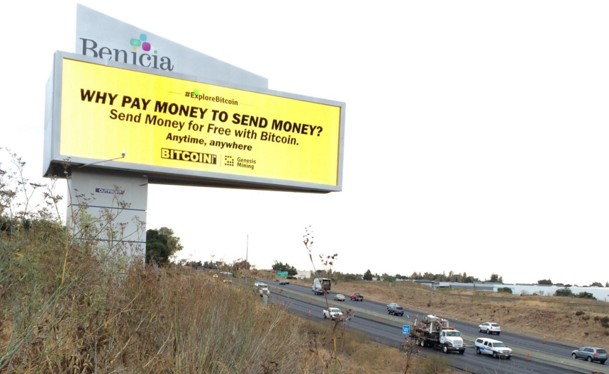 Marco_Streng's tweet photo. Hello #SanFrancisco! #ExploreBitcoin campaign is live! @WesternUnion @coindesk https://t.co/Il97G4Z8zC