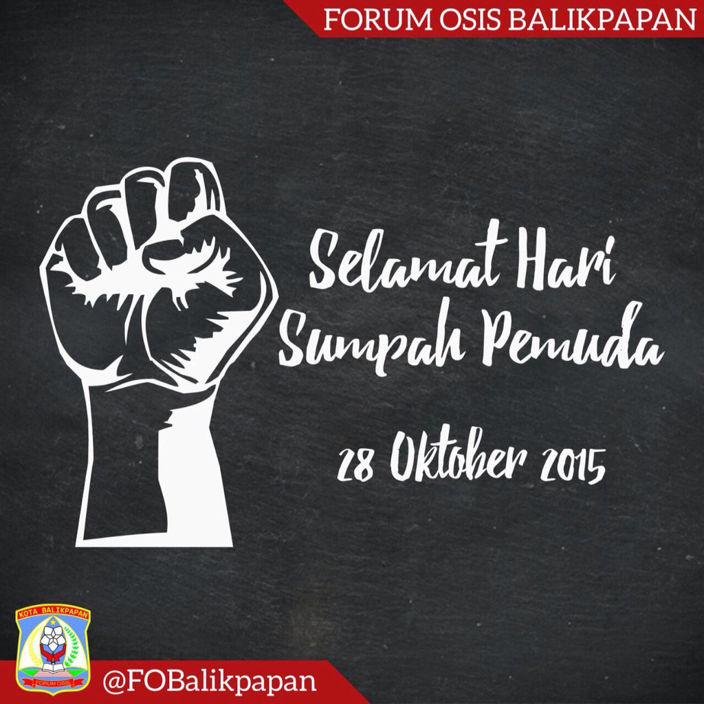 Ikrarkanlah ikrar sumpah pemuda dengan hati&amp;anggota badan yg akan mjdi bukti&amp;raihlah kemerdekaan indonesia yg sejati