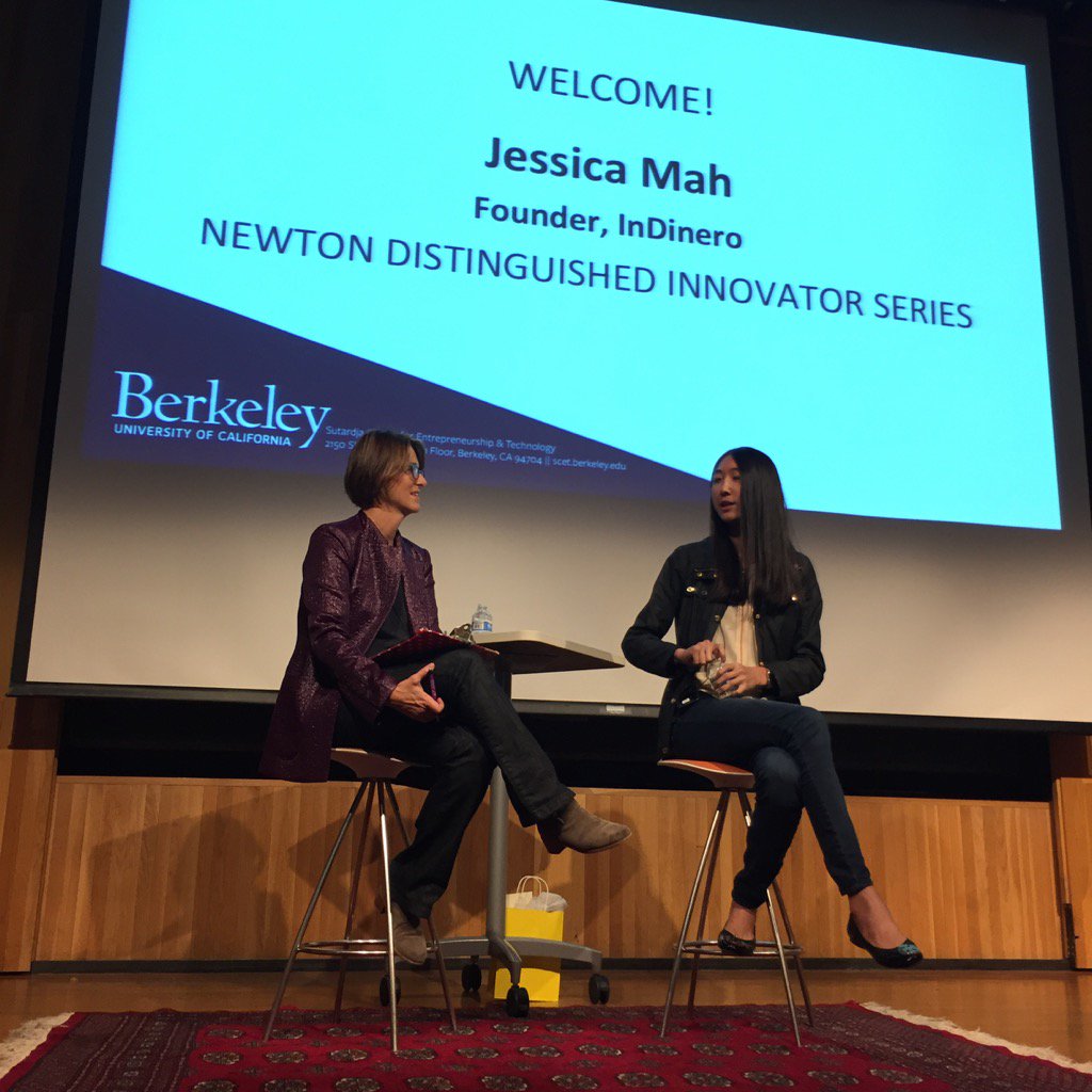 <a href="/JessicaMah/">Jess Mah</a> speaking on her experience here at Cal and @CenteratCal! #NewtonLectureSeries