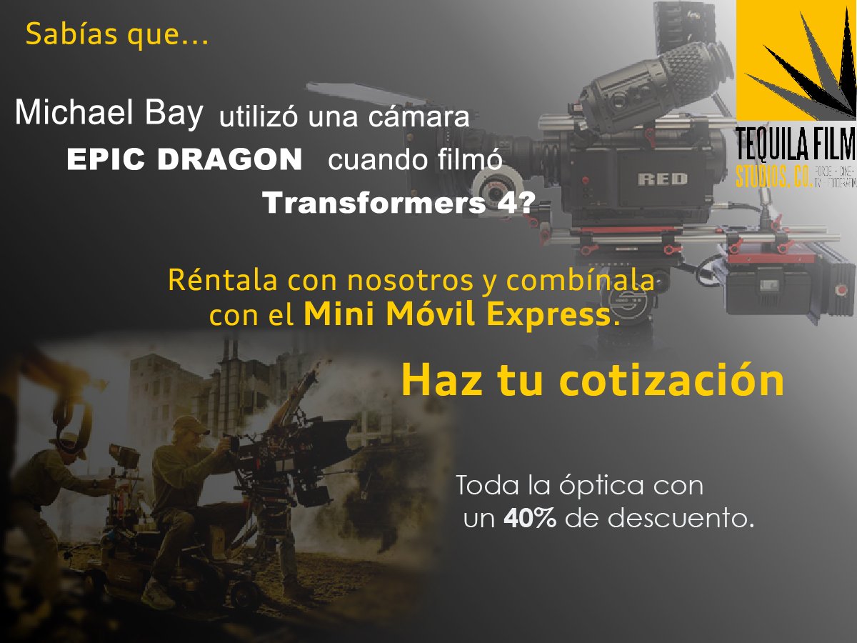 TequilaFILM's tweet photo. El mejor equipo y los mejores precios sólo en #TequilaFILM https://t.co/R5fbF1mSsr