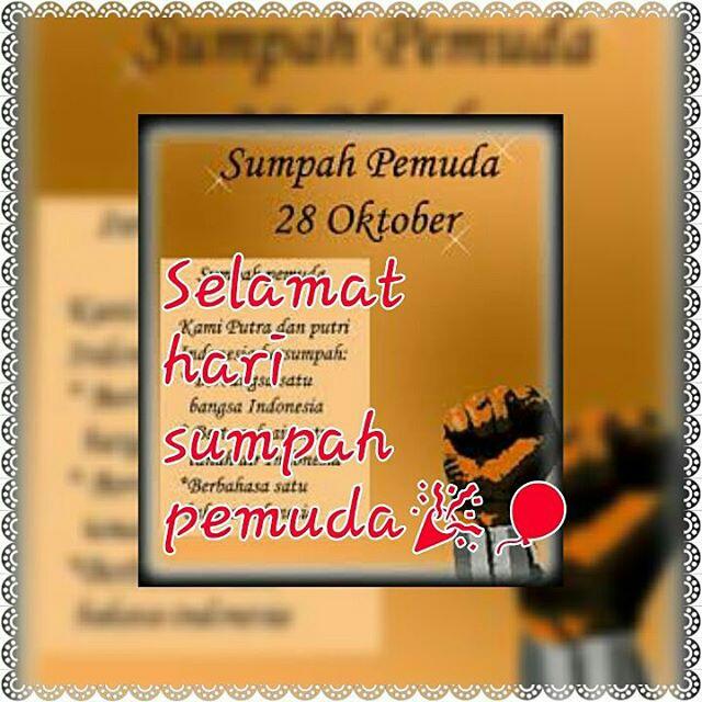 MelodyAntika's tweet photo. Selamat hari sumpah pemuda🎉🎈 https://t.co/9UrTEDK6kx