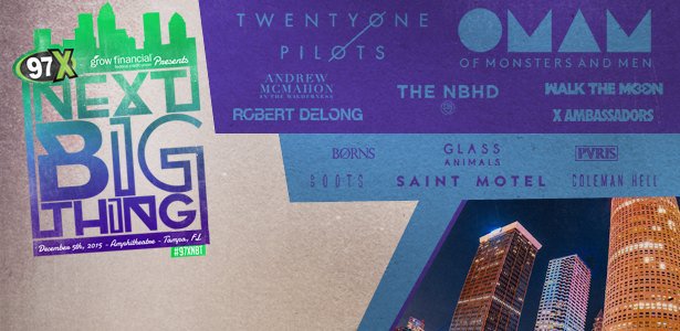 OpCoexist's tweet photo. Excited for the #97xNextBigThing line up this year! Hoping to take some kids out to represent #OperationCoexist! https://t.co/ly4gOaS0d6
