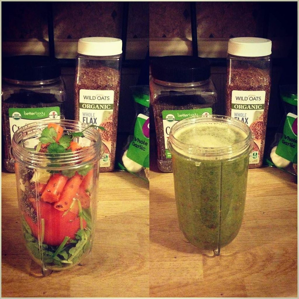 NUTRiBULLETFans's tweet photo. #dinner #veggiesmoothie #nutribullet #toomuchgarlic by _lisabennett_ https://t.co/0WFlUjJSDo