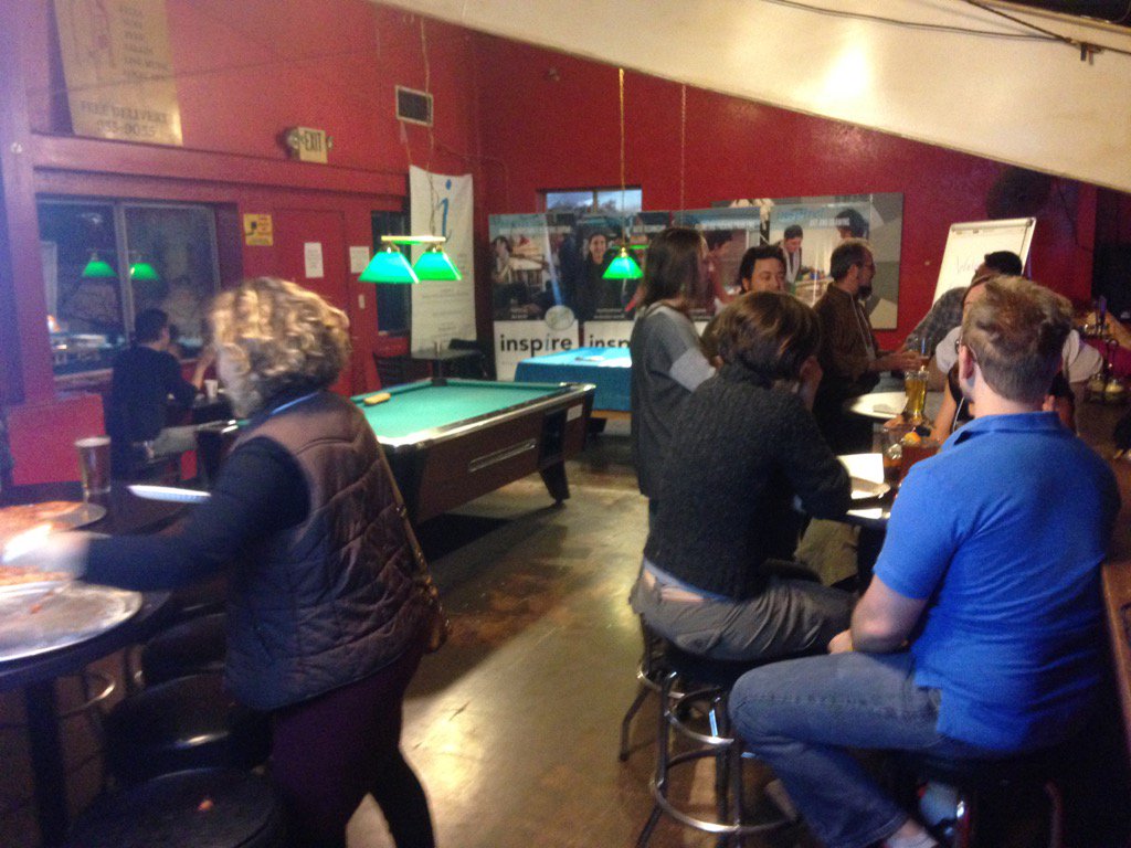 sethbiderman's tweet photo. Inspire mentors coming together at Backroad Pizza https://t.co/TugO5hf62j