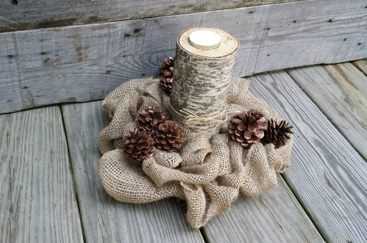 maryalicebarnab's tweet photo. Love these Burlap #CandleRingHolder with #BirchLog
https://t.co/6o8UbO7gdY https://t.co/mUclw5OJXQ