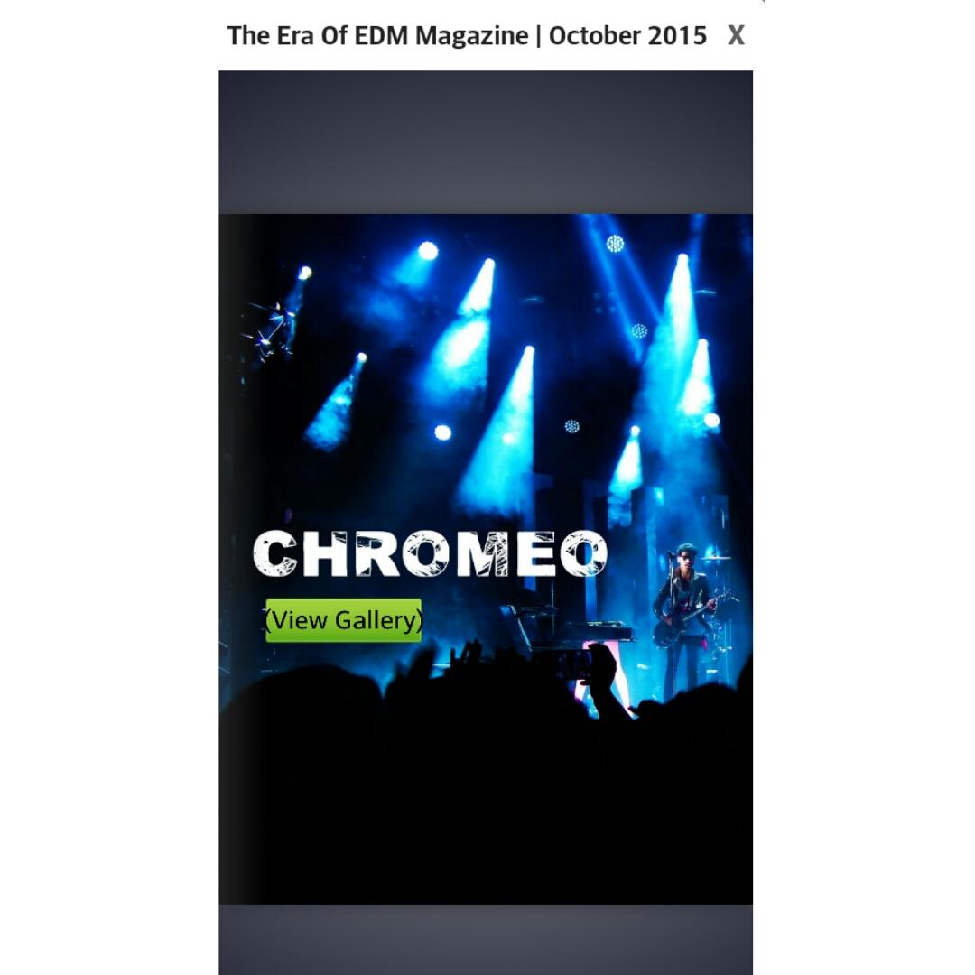 eraofedm's tweet photo. Chrom-e-o! Whoa-oh! Check out our killer gallery of @Chromeo @tbdfest last month. https://t.co/3MARXNhoDl #eraofedm https://t.co/tXRwND6nXm