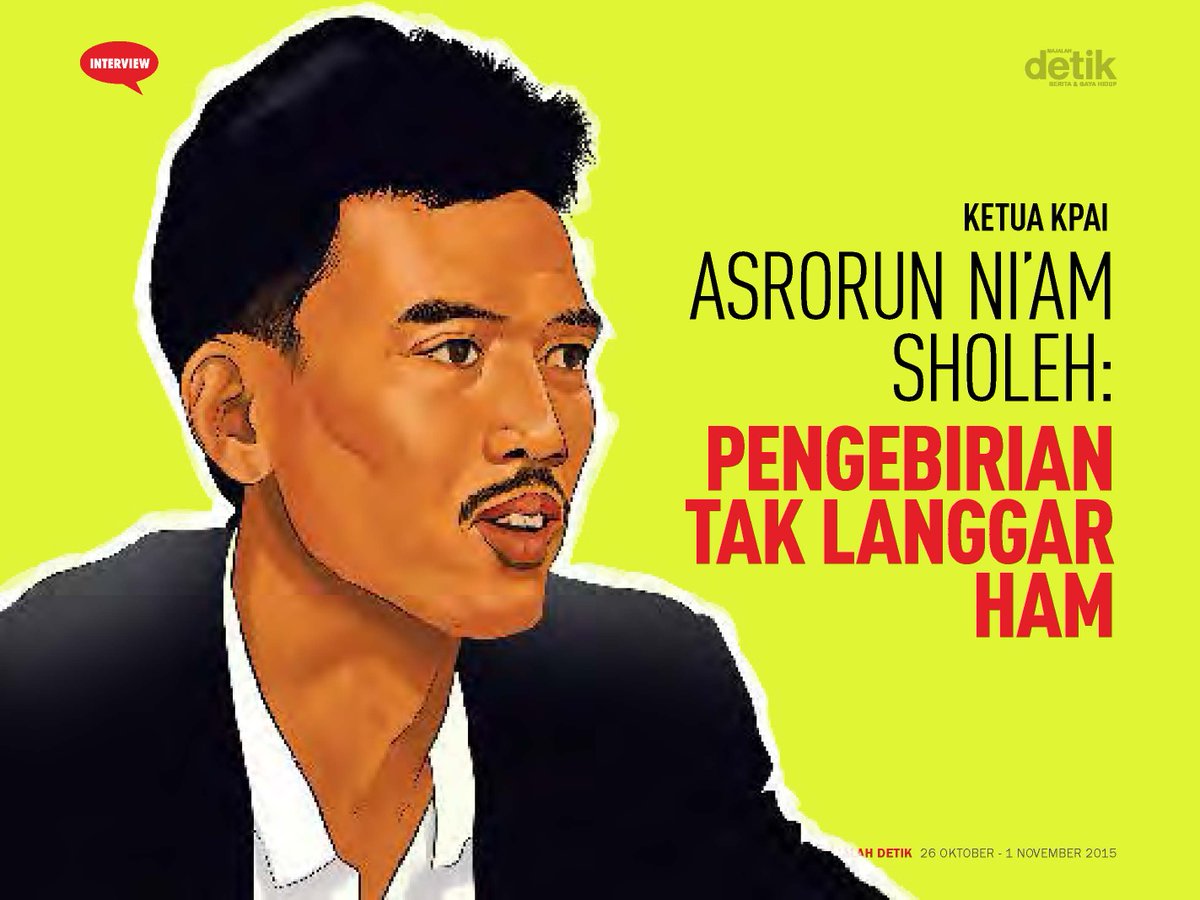 detikcom's tweet photo. Ni'am Sholeh: Kejahatan anak terus terjadi karena hukum belum menjerakan https://t.co/jSy3Q3iOaZ | @majalah_detik https://t.co/UbF1ZecLuu