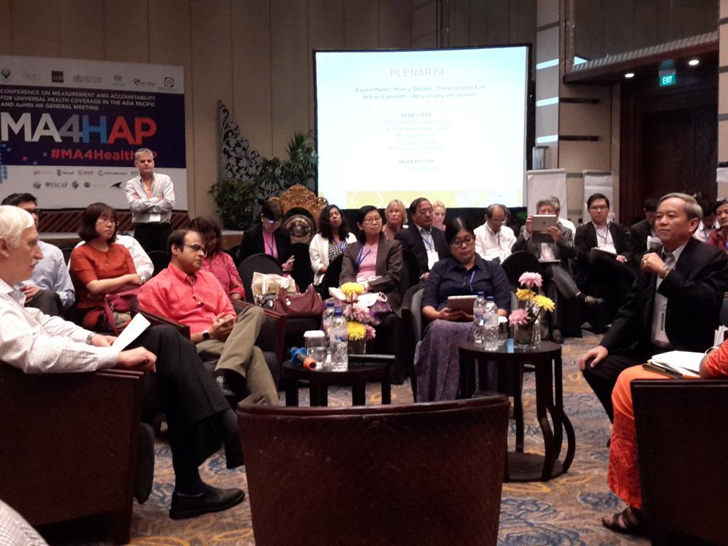 alabriqu's tweet photo. Interesting fishbowl discussion on the Economics of HIS & eHealth #ma4healthap @rajendragupta and other dignitaries https://t.co/0UtxfC1SpB