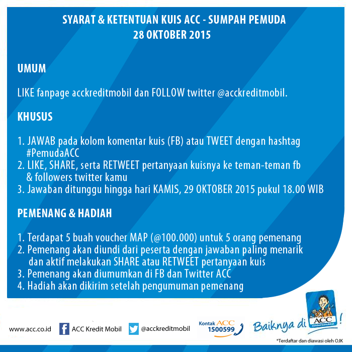acconeid's tweet photo. “Pada momen sumpah pemuda ini, apa cita-cita kamu untuk Indonesia?”
#PemudaACC https://t.co/NiLFYKC1d4