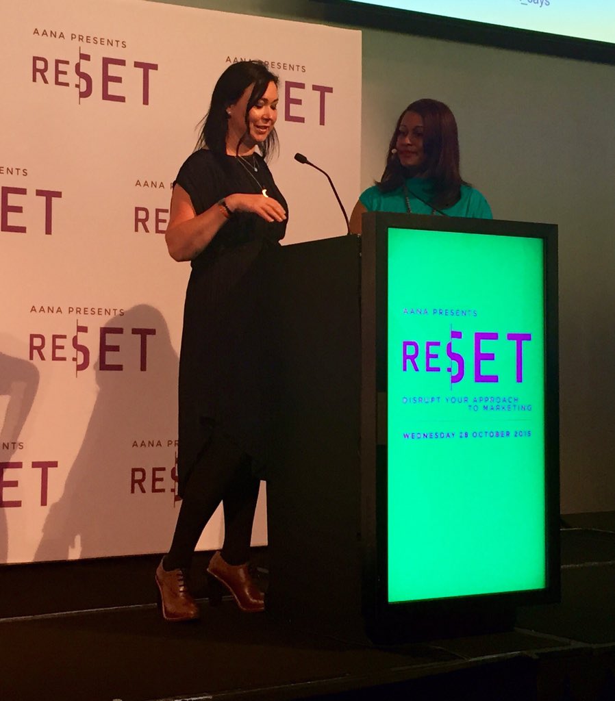 sevvy2014's tweet photo. #AANARESET @NewsLifeMedia @NicoleSheffiel6 Q&amp;A with Karen Blackett @MediaComAU.Agencies must collaborate for success https://t.co/vr4dfufPPw