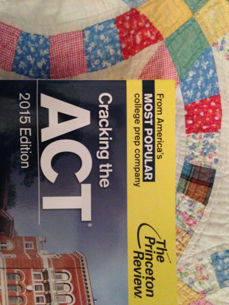 NaomiFaithH's tweet photo. My ACT prep book came in today and when my mom gave it to me I found ... Momma knows best #SeeBlue #SeeBlueForever https://t.co/AFG3gdcDXB