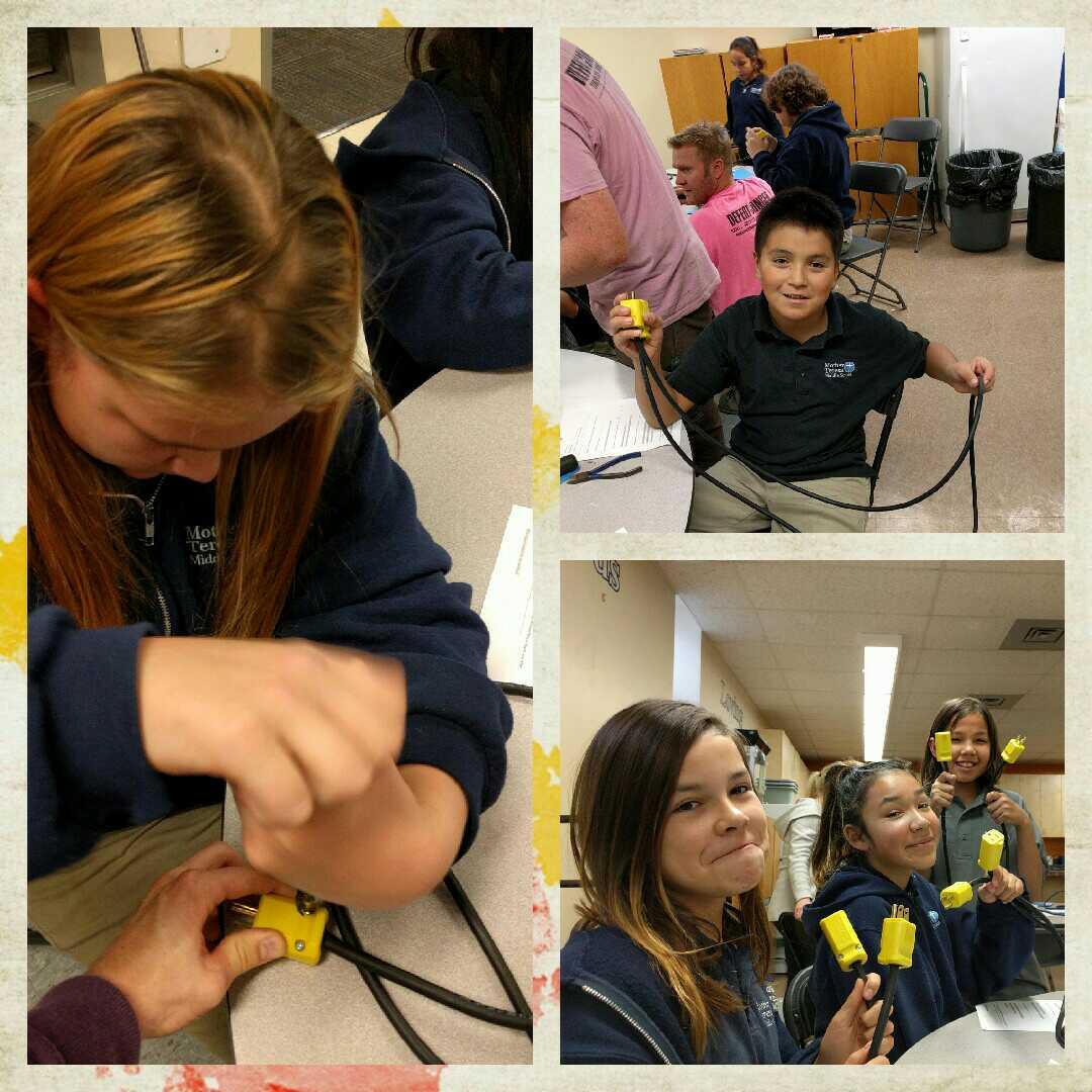 MTMSRegina's tweet photo. Thank you #croftelectric for engaging our students with a hands on learning activity! #electricalcords #electricity https://t.co/My4NmczJat