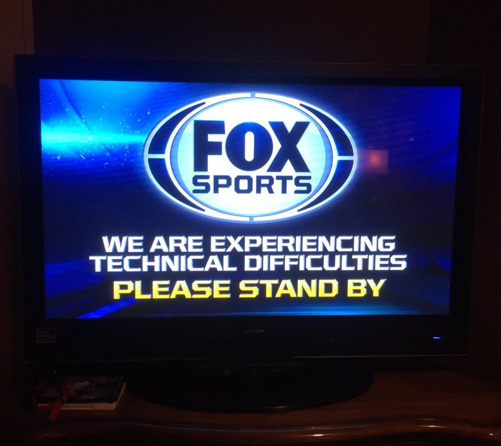 ErinNorthington's tweet photo. First #fiberfail @googlefiber now technical difficulties by Fox Sports. Still cheering for the KC Royals! https://t.co/8ozP0FGiEW