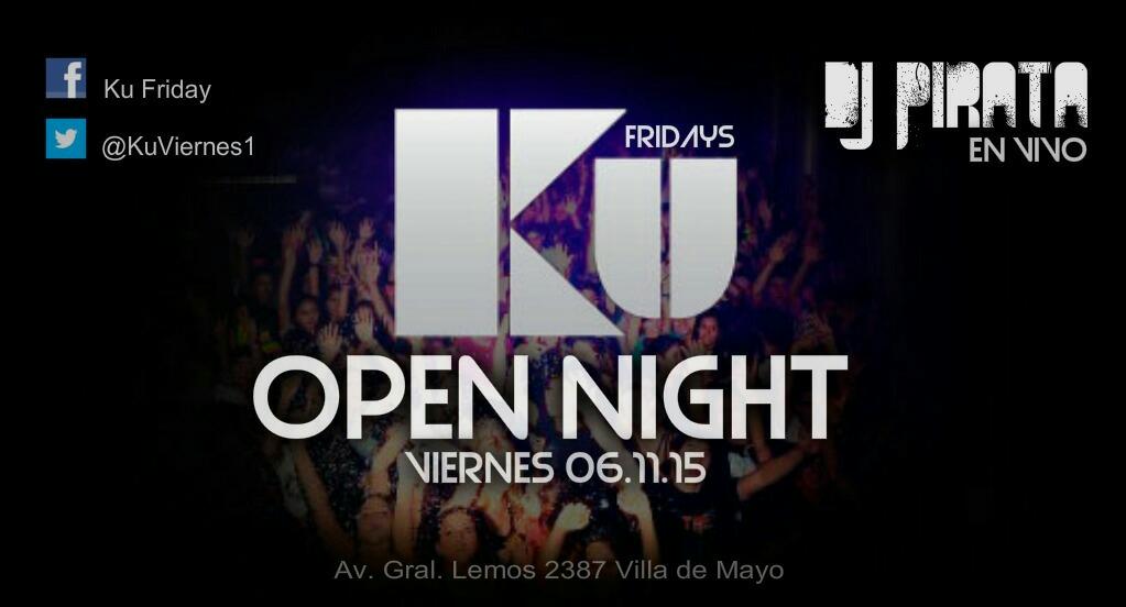 maxi_lucero_ok's tweet photo. APERTURA #KUVIERNES 06.11
         DJ PIRATA EN VIVO
DISCO TOTALMENTE RENOVADA!

Unite a nuestro Staff 
  1138162155 https://t.co/3GejyZuhkW