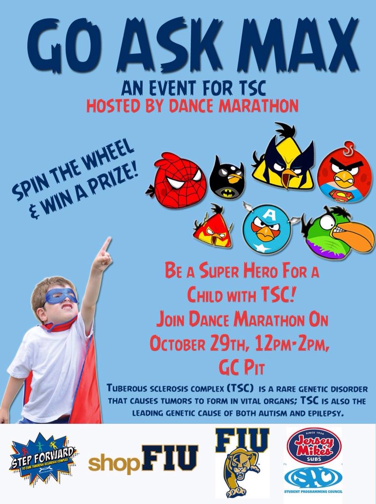 FIUCLS's tweet photo. Come out Thursday to the GC Pit at #fiummc to support @FIUDM and learn more about TSC! #fiu #fiudm https://t.co/uv8VTBRWP2