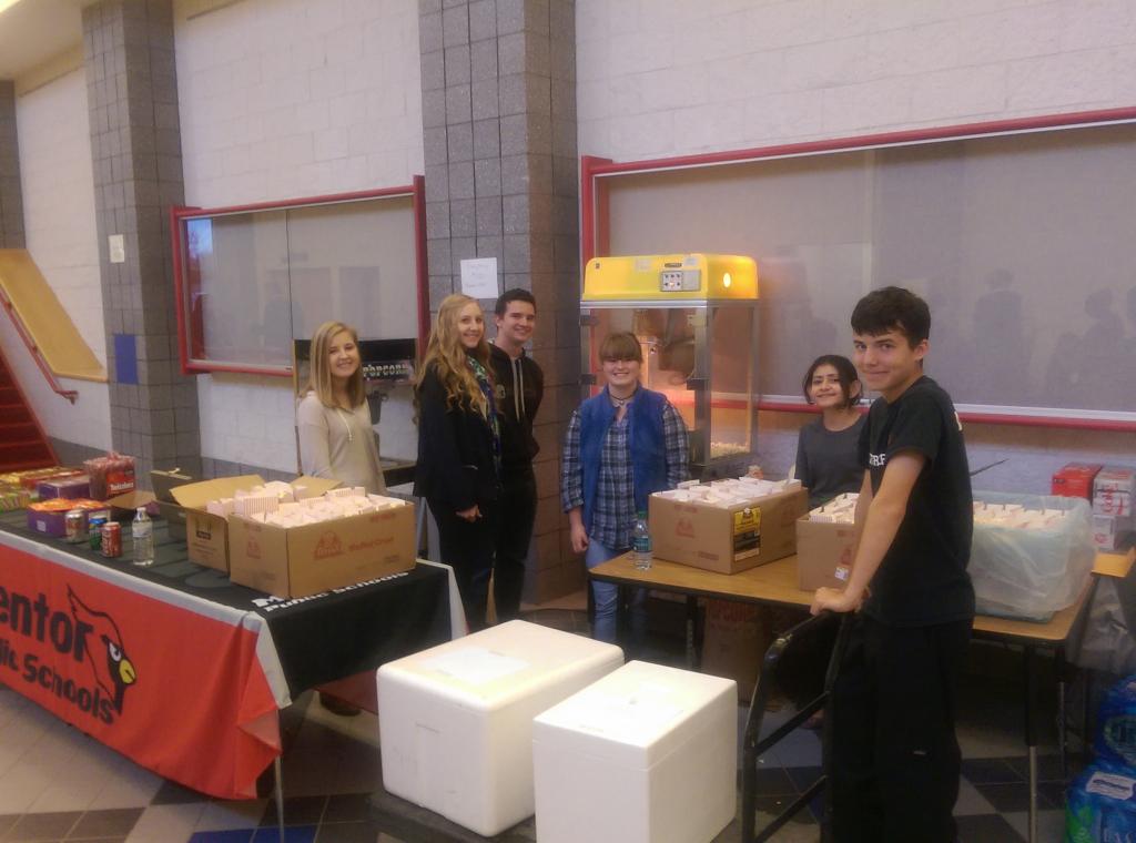 KSkouby's tweet image. MHS Future Leaders doing concessions for Most Likely to Succeed movie. #onceacard #AlanNovember #popcornfun