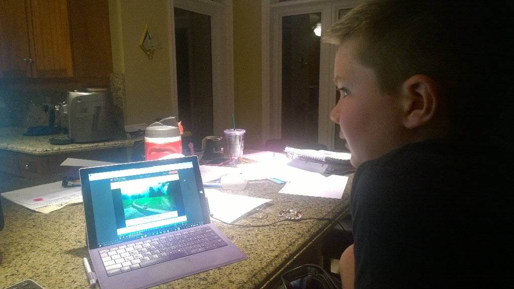 KD2dotO's tweet photo. My 10 y/o son watching @SAMTechNow #OfficeMix #20CLCC keynote, was pretty impressed u were at #MSFTCamp21 & #MSFTCLC https://t.co/ihkNZoCf33