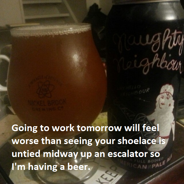 SoImHavingABeer's tweet photo. @NickelBrookBeer #NaughtyNeighbour #Beer #SoImHavingABeer https://t.co/4EzfnWhvt3