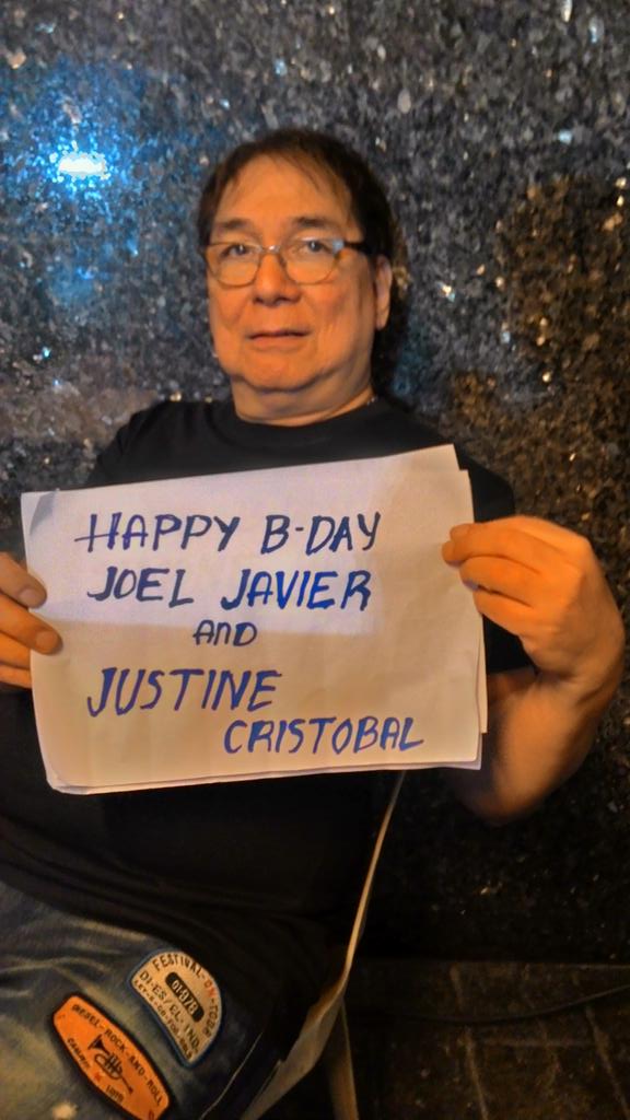  Dabarkads Joey de Leon greets me and justine a Happy Birthday 