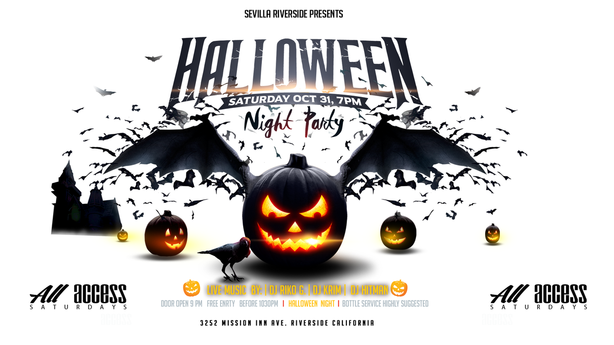 jerryESPINOSA's tweet photo. HALLOWEEN NIGHT! SEVILLA NIGHTCLUB THIS SATURDAY NIGHT!!! 21&amp; OVER https://t.co/PHh7Ns4qBS