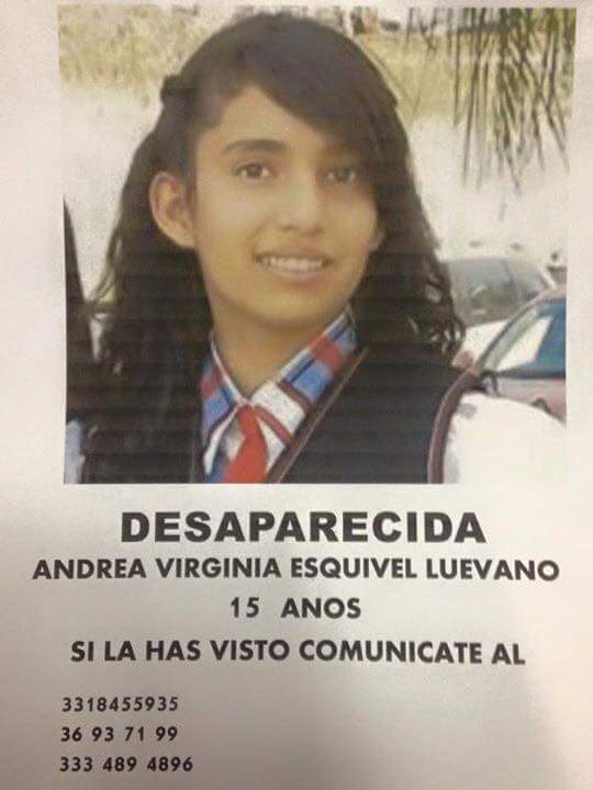 GamaM29's tweet photo. @ServiciosGDL @Trafico_ZMG @GDLFollow Andrea Virginia Esquivel Luevano, 15 años, desapareció en Tonala #RT por favor https://t.co/KuDPIdlrX8
