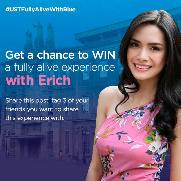 livetofeel_blue's tweet photo. .@TheUSTF Psst! Pupunta si Erich mamaya sa UST. May surprise later sa Tan Yan Kee building. #USTFullyAliveWithBlue https://t.co/Q6oHQIpESl