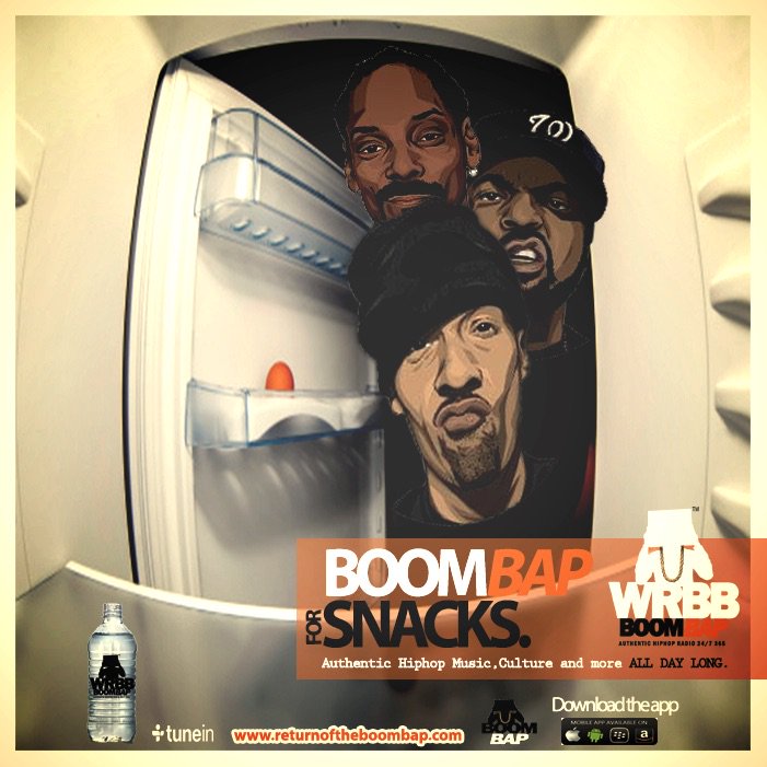 itstheboombap's tweet photo. #BOOMBAPFORSNACKS 
All New WRBB Return of the BOOMBAP Authentic Hiphop Radio 24/7 365 https://t.co/5SIMpKmalF