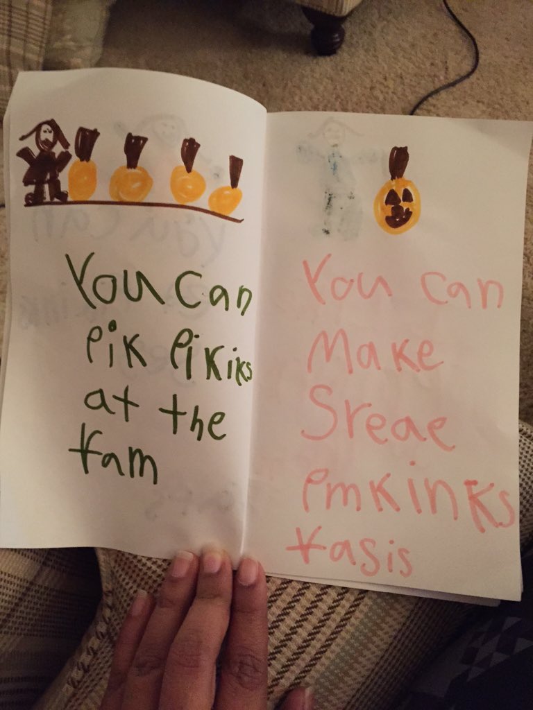 aparsad1's tweet photo. @MissMartinezK , Maya was so proud of her pumpkin book😄 https://t.co/gBL41t0Gkx
