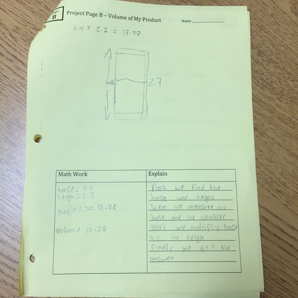 SergtPeppa's tweet photo. Day 48: Finding the volume of our objects. #PackagingProject #teach180 https://t.co/YhWpIVOK6v