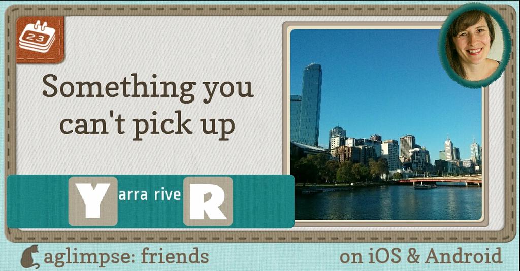 JennSandercock's tweet photo. Y's are usually a pain, but "Yarra River" is perfect. #Melbourne Play #aglimpseFriends https://t.co/j2SJ93XVEj https://t.co/fCh5yQjXhu