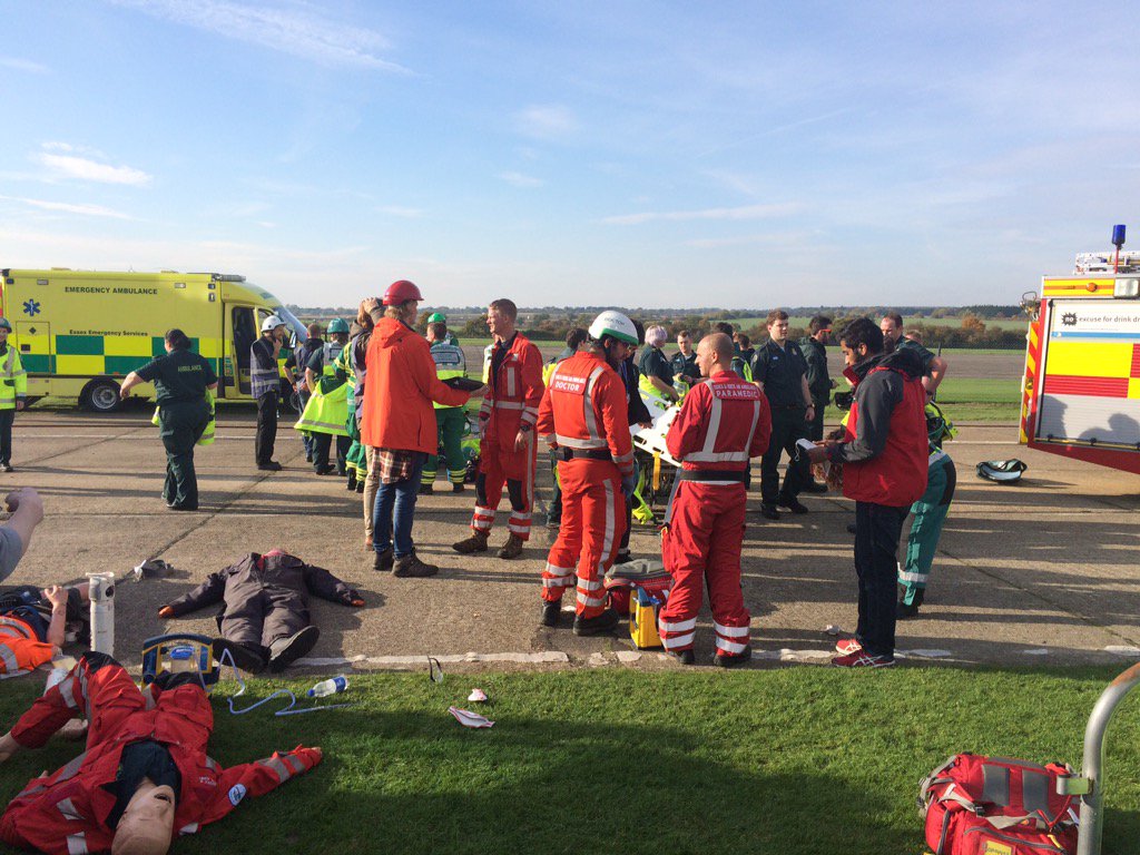 RachelToriana's tweet photo. Multi-agency teamwork under pressure at #Kingsway. Lots to reflect on today @The_PCP @Essexairamb #MedTweets https://t.co/Kxpx7BCCNj