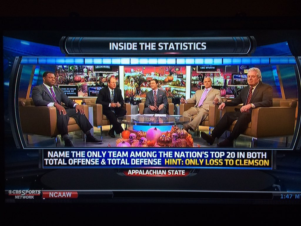 appstatesports's tweet photo. Did You Know? @AppState_FB was trivia answer on Tuesday's Inside College Football on @CBSSportsNet. https://t.co/RDCJaeD6fO