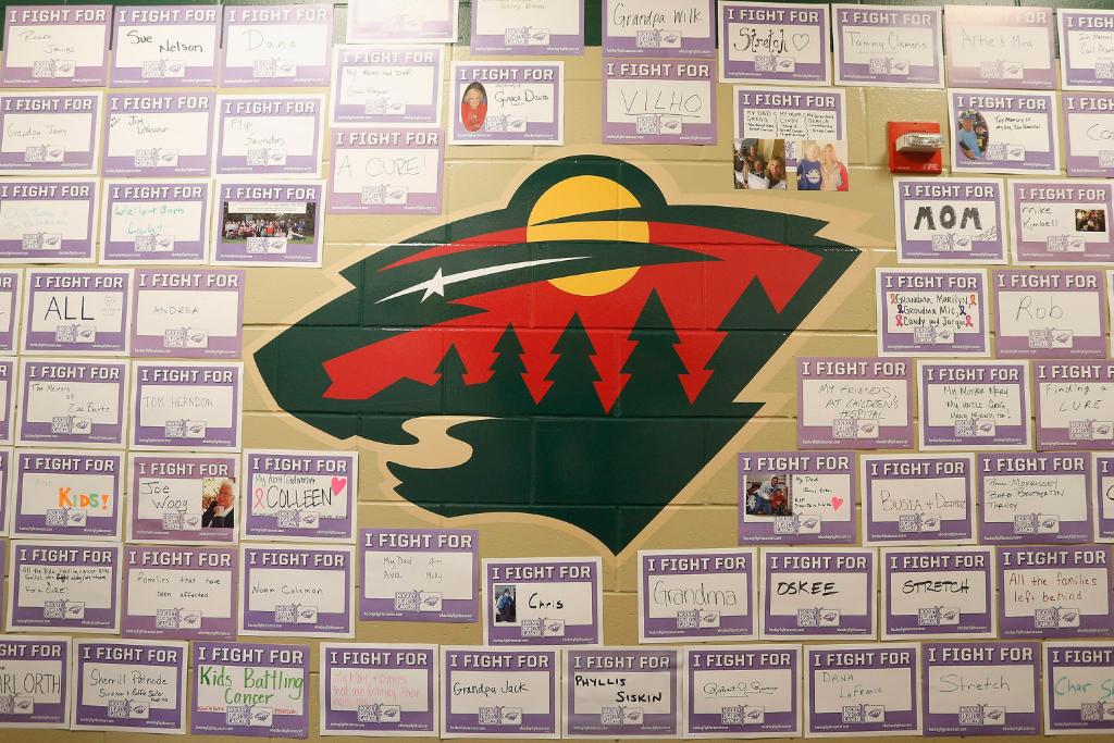 NHL's tweet photo. Who do you fight for? #HockeyFightsCancer https://t.co/WqA8czWPQN