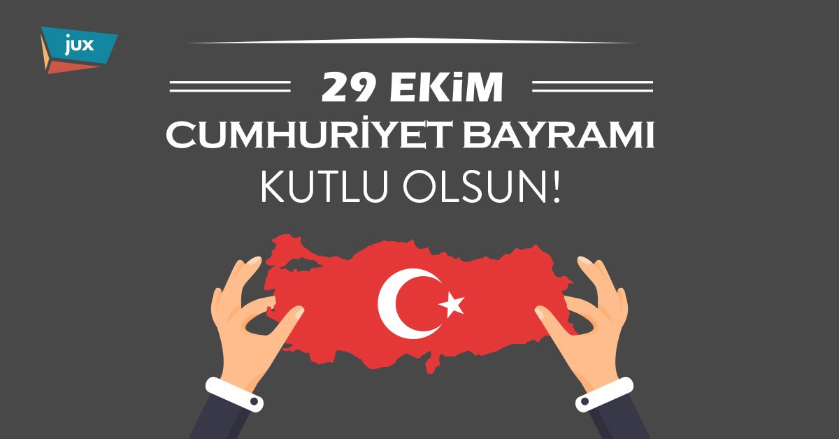 JuxDigital's tweet photo. Demokrasinin hiç ölmeyeceği, milli irademizin hep üstün geleceği nice yıllar dileriz.#Cumhuriyet92yaşında https://t.co/plcGLkycvC