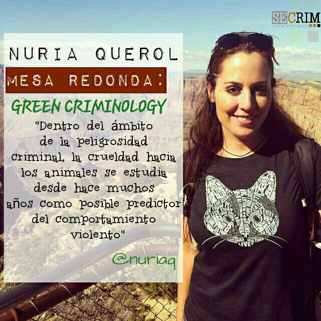 ¿Relación entre crueldad hacia los animales y conductas violentas? <a href="/nuriaq/">Dr Núria Querol MD ✨⚕️︽✵︽ ✪ ᱬ ⧗</a> te lo explica en el #IISIUC #Criminología