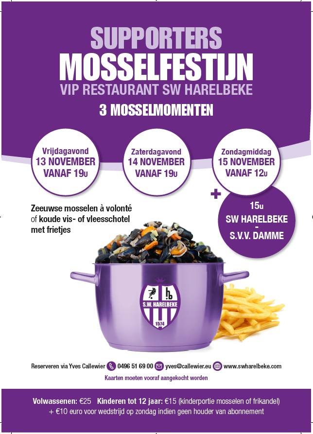 SWHarelbeke's tweet photo. Inschrijven kan enkel nog op vrijdag en zaterdag #heerlijkemosselen https://t.co/hvE2O6sp2F