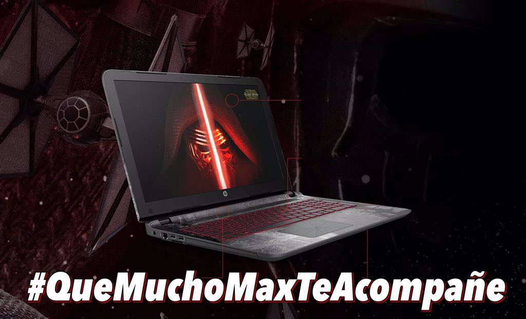los40dancefest's tweet photo. Hoy regalamos el quinto portátil HP Star Wars con #ILikeFiesta @blancoynegro participa con #QueMuchoMaxTeAcompañe RT https://t.co/eKivv64fzL