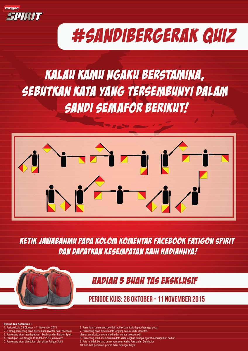 Fatigon__Id's tweet photo. Panggilan Berstamina Utk Pemuda Indonesia! Yuk, ikutan kuis &amp; menangkan hadiah! info klik https://t.co/GhK5Iu4Sns https://t.co/uem3o0nTy3